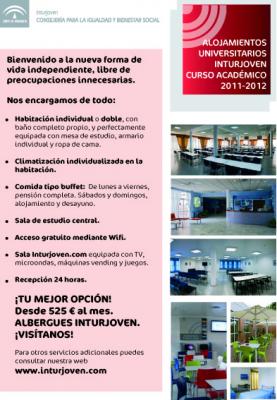 Alojamientos Universitarios Inturjoven  Curso académico 2011-2012