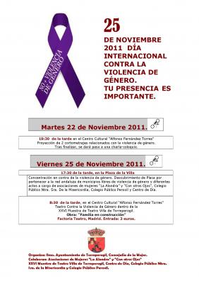 Día Internacional Contra la Violencia de Género en Torreperogil