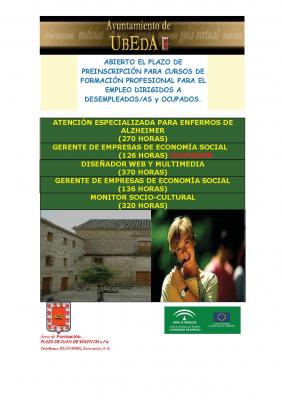 Preinscripción Cursos FPE 2012 Ayuntamiento Úbeda